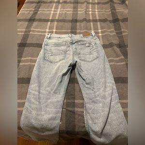 Super High rise ankle straight. Size 4 short. Color light